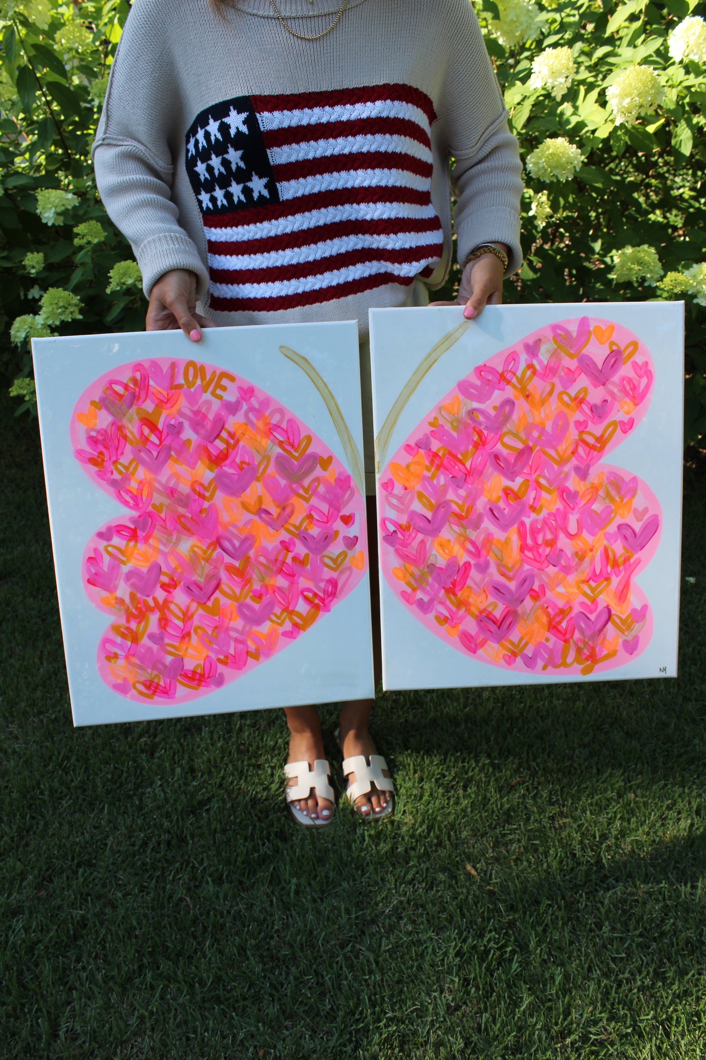 Pink and Orange Butterfly