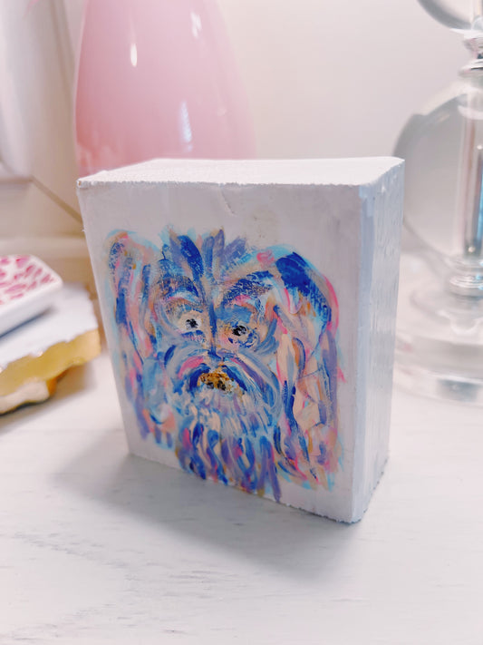 Mini Golden Doodle Wooden Painting